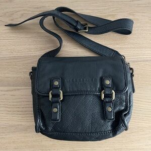 Liebeskind Berlin Small Black Leather Crossbody Bag